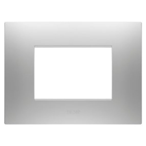 EGO PLATE - IN PAINTED TECHNOPOLYMER - 3 MODULES - MAGNETIC GRAY - CHORUSMART image 1