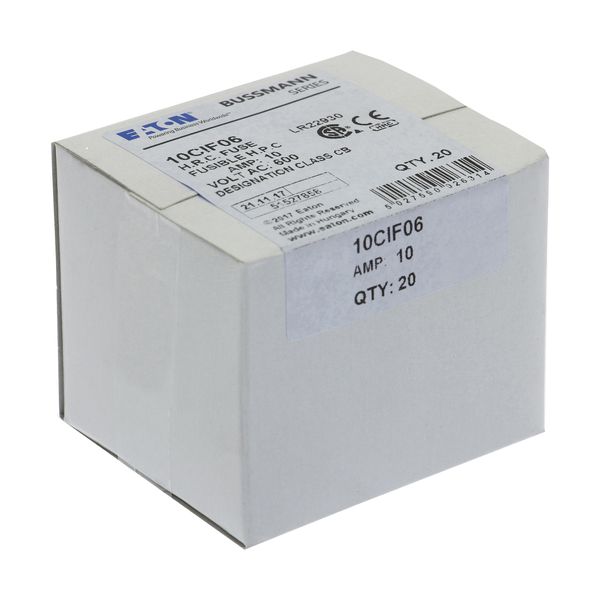 Fuse-link, low voltage, 10 A, AC 600 V, DC 250 V, HRCI-CB, 14 x 61 mm, CSA image 9