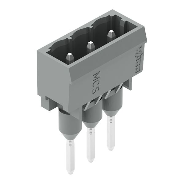 Male connector for rail-mount terminal blocks 1.2 x 1.2 mm pins straig image 1