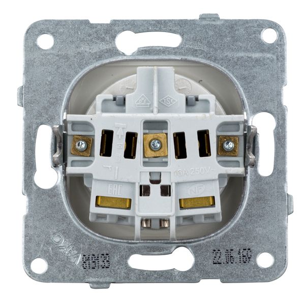 Pin socket outlet, cage clamps, silver image 2