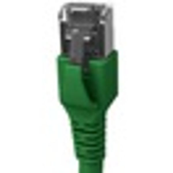 Patchcord RJ45 shielded Cat.6a 10GB, LS0H, green,   1.0m image 5