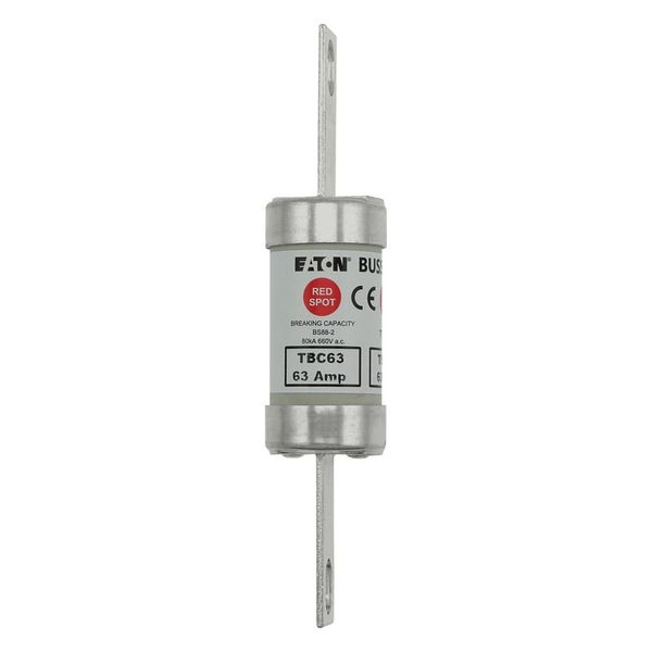 Fuse-link, low voltage, 2 A, AC 660 V, DC 460 V, BS88, 27 x 129 mm, gL/gG, BS image 1