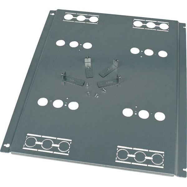 Mounting plate, +mounting kit, for NZM2, vertical, 4p, HxW=600x425mm image 4