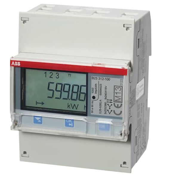 B23 312-100, Energy meter'Silver', Modbus RS485, Three-phase, 5 A image 2