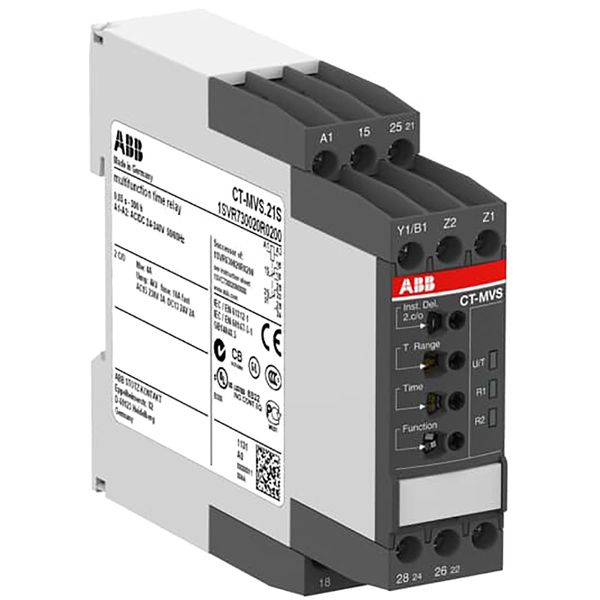 CT-MVS.21S Time relay, multifunction 2c/o, 24-240VAC/DC image 1