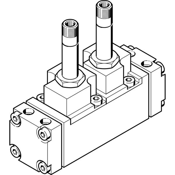 CJM-5/2-1/4-FH Air solenoid valve image 1
