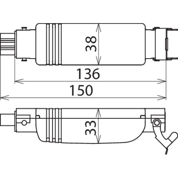 Surge arrester Type 2 DEHNcord 3-pole f. electric blinds image 2