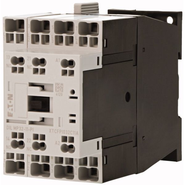 Contactor, 4 pole, AC operation, AC-1: 32 A, 1 N/O, 1 NC, 230 V 50 Hz, 240 V 60 Hz, Push in terminals image 2