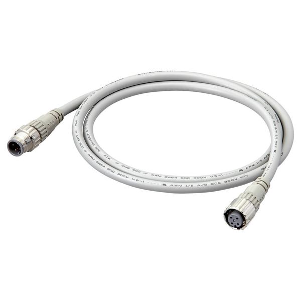 Cable with connectors on both cable ends, Smartclick M12 straight sock image 3