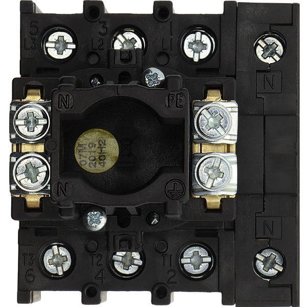 Main switch, P1, 32 A, flush mounting, 3 pole + N, Emergency switching off function, With red rotary handle and yellow locking ring, Lockable in the 0 image 14