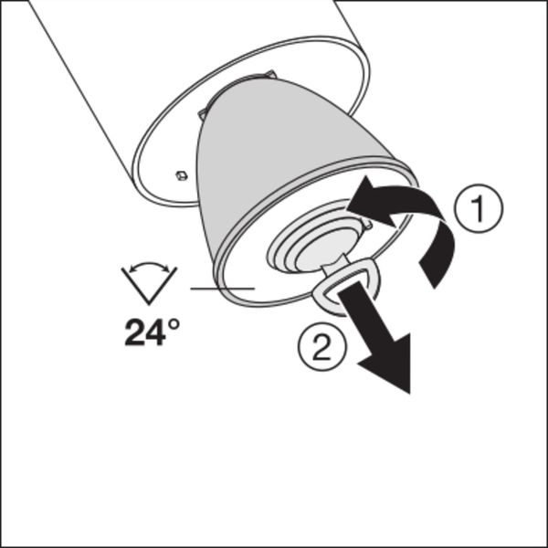 TRACKLIGHT SPOT D85 35W 35 W 3000 K 90RA NFL GY image 15