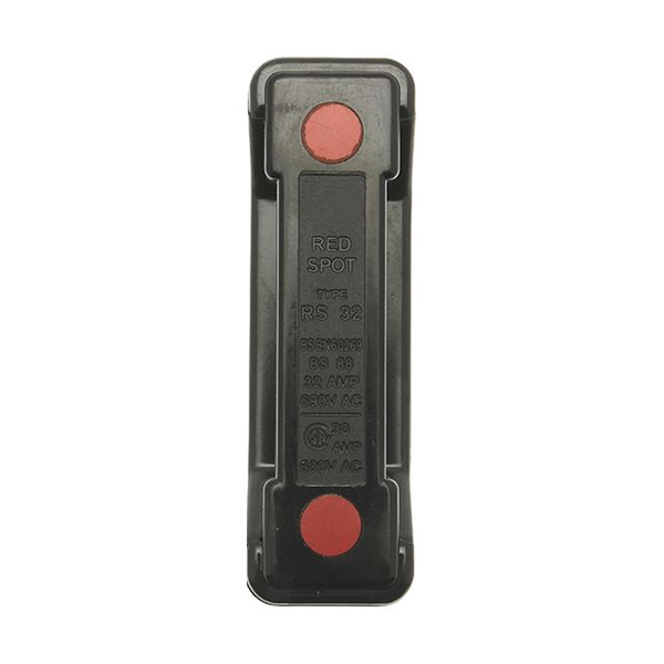 Fuse-holder, LV, 32 A, AC 690 V, BS88/A2, 1P, BS, back stud connected, black image 10
