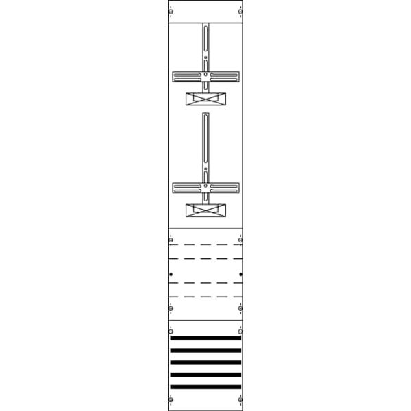 1ZF523M1 Meter panel, Field width: 1, Rows: 0, 1350 mm x 250 mm x 160 mm, IP3X image 5