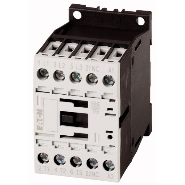 Contactor, 3 pole, 380 V 400 V 3 kW, 1 NC, 110 V 50 Hz, 120 V 60 Hz, AC operation, Screw terminals image 1