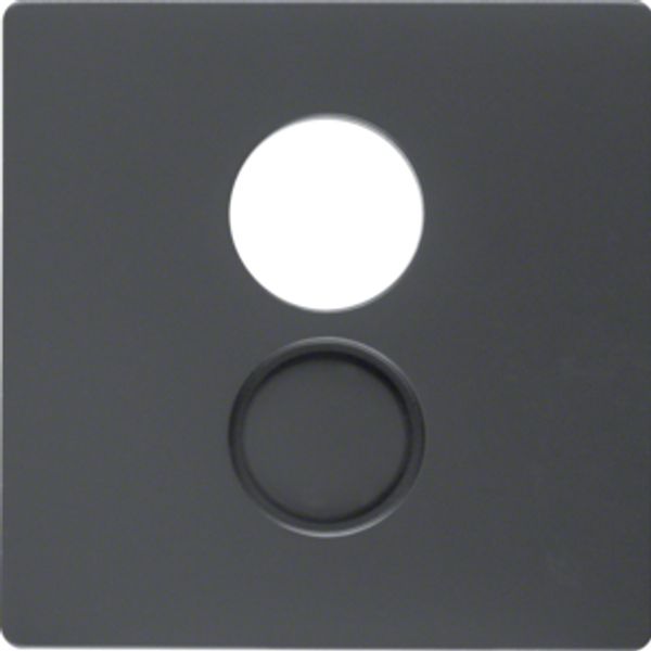 Centre plate for loudspeaker soc. out., Q.1/Q.3, ant. velvety, lacq. image 1