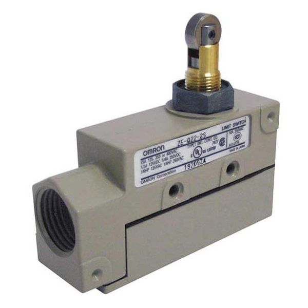 Enclosed switch, cross roller plunger, SPDT, 15A image 3