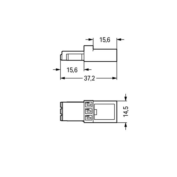 Intermediate coupler 3-pole Cod. A white image 4