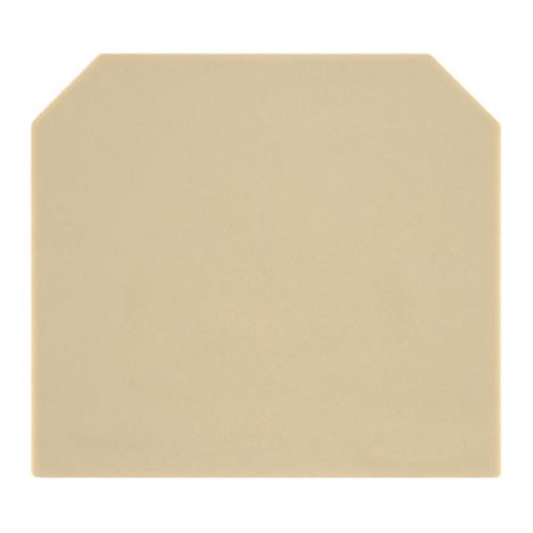 End plate (terminals), 22.5 mm x 2.5 mm, beige image 1