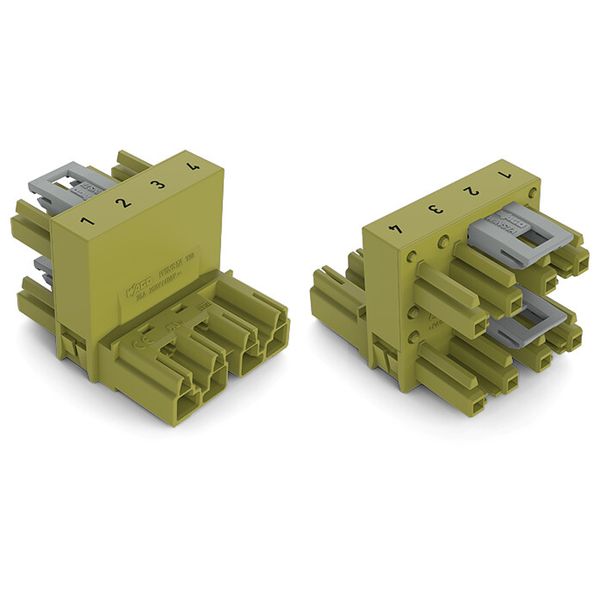 h-distribution connector 4-pole Cod. B light green image 2