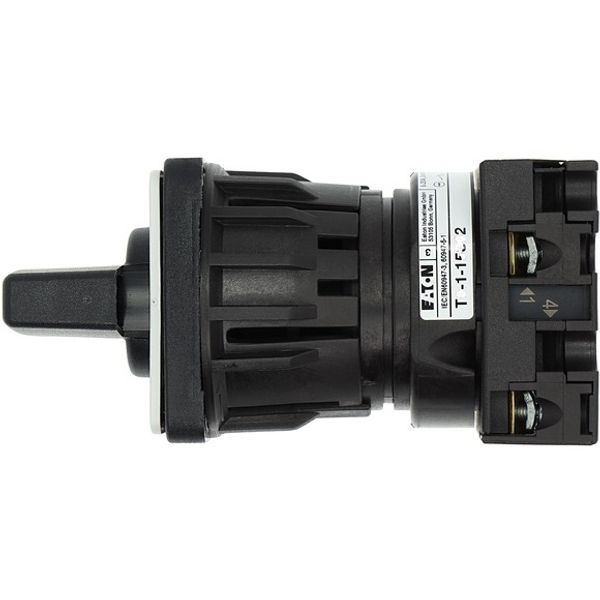 ON-OFF button, T0, 20 A, center mounting, 1 contact unit(s), Contacts: 2, 45 °, momentary, With 0 (Off) position, with spring-return, STOP>I image 9
