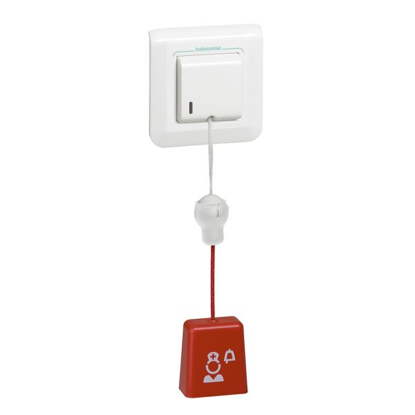 WC PULL CORD SWITCH IP55 NEW MOSAIC ANTIBACTERIAL image 1