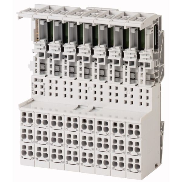 Base module block XI/ON, screw, 3 connection levels image 1