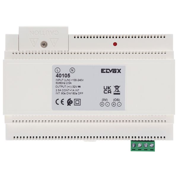 Power unit DIN 100-240V~ 50/60Hz 32Vdc image 1