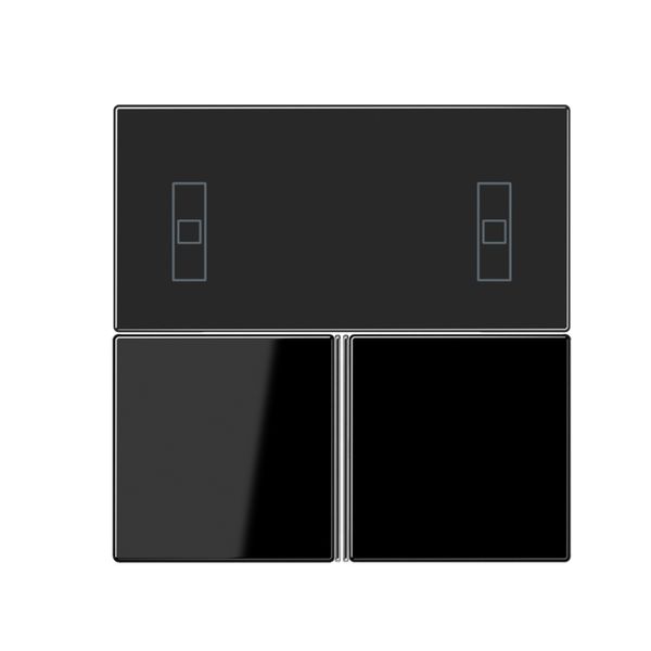 Push button KNX Cover kit, complete, black image 2