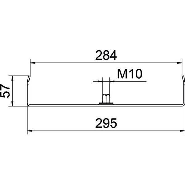 MAH 60 300 FS Centre suspension for cable tray B300mm image 2