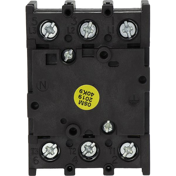 On-Off switch, P1, 32 A, flush mounting, 3 pole, with black thumb grip and front plate image 30