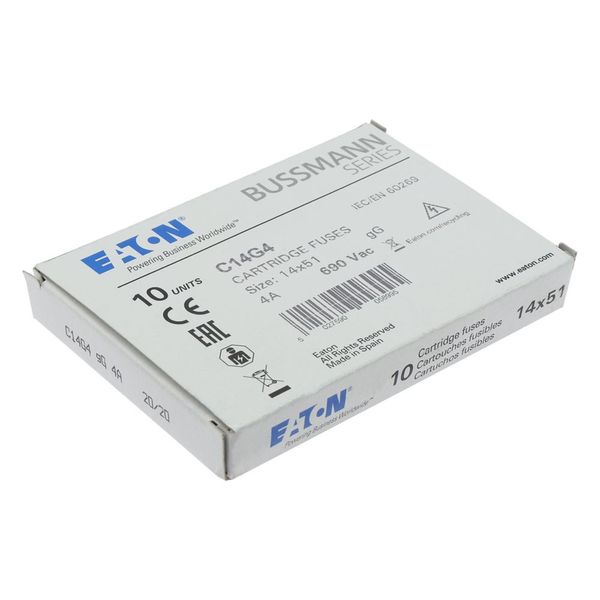 Fuse-link, LV, 4 A, AC 690 V, 14 x 51 mm, gL/gG, IEC image 12