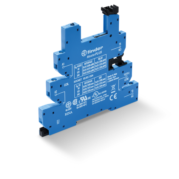 Screw socket 60VDC for 35mm.rail, 34.51/81 MasterPLUS (93.63.7.060) image 2