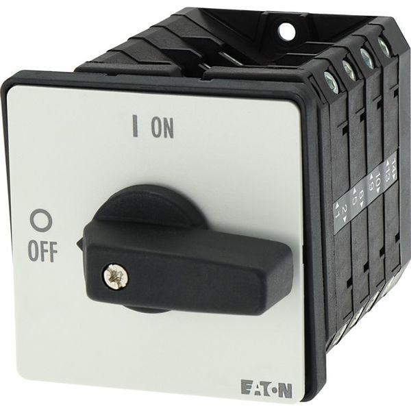 On-Off switch, 6 pole + 1 N/O + 1 N/C, 100 A, 90 °, flush mounting image 5