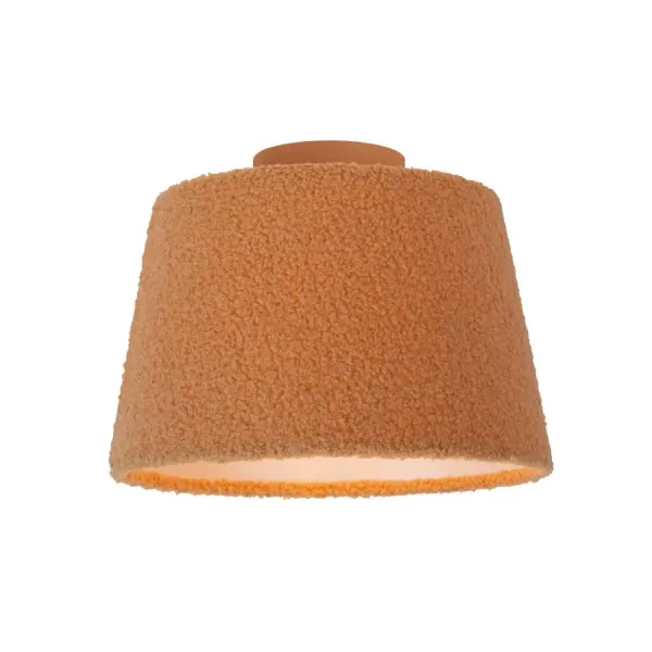 Lucide WOOLLY - Ceiling lamp - 1xE27 - Ocher yellow image 1