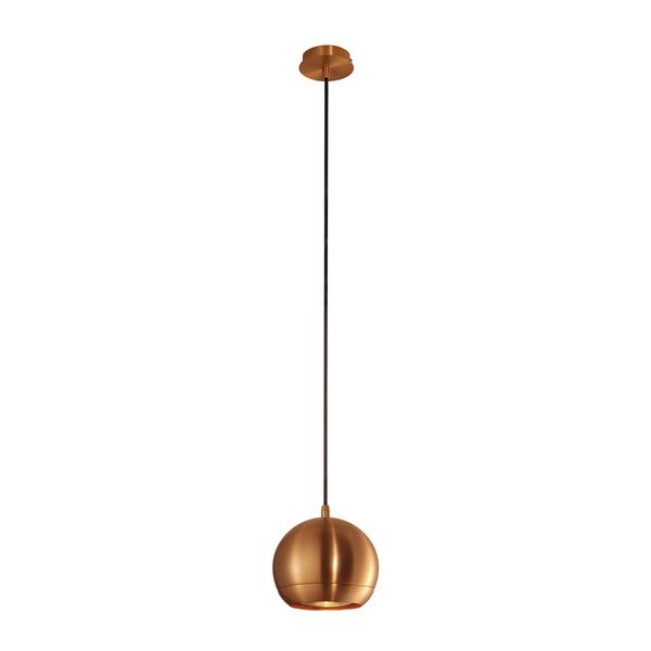 LIGHT EYE pendulum luminaire, GU10, max. 75W, copper colour image 1