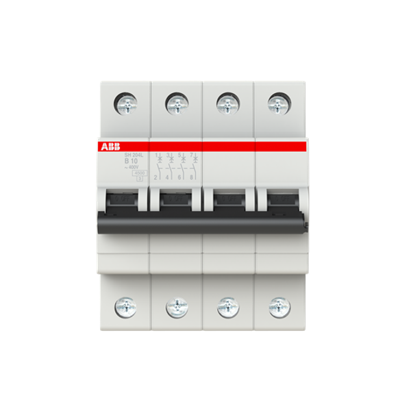 SH204L-B10 Miniature Circuit Breaker - 4P - B - 10 A image 1