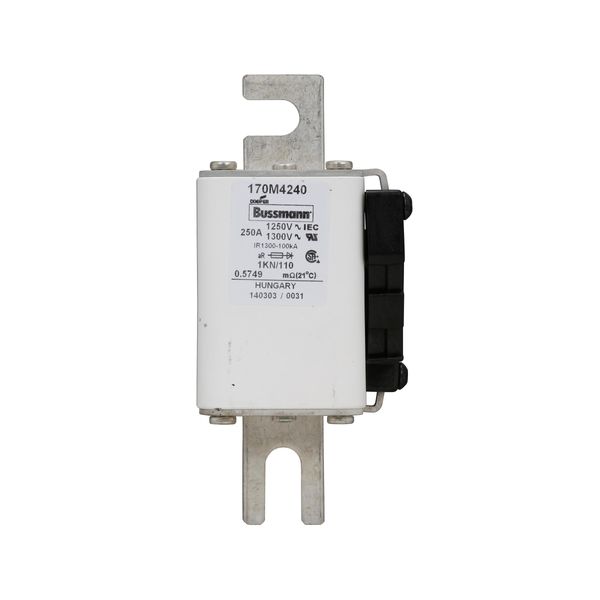 Fuse-link, high speed, 250 A, AC 1250 V, size 1, 53 x 69 x 138 mm, aR, DIN, IEC, single indicator image 13