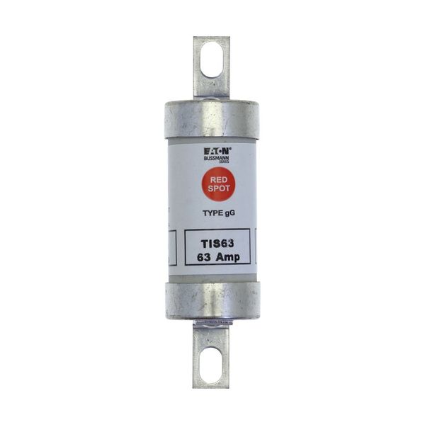 Fuse-link, LV, 63 A, AC 660 V, DC 460 V, BS88/A3, 22 x 86 mm, gL/gG, BS image 22