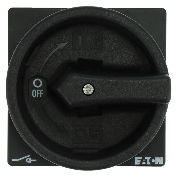 Main switch, P1, 40 A, rear mounting, 3 pole, STOP function, With black rotary handle and locking ring, Lockable in the 0 (Off) position, With metal s image 13