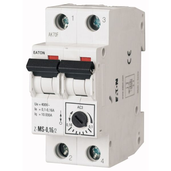 Motor-Protective Circuit-Breakers, 1-1,6A, 2p image 1