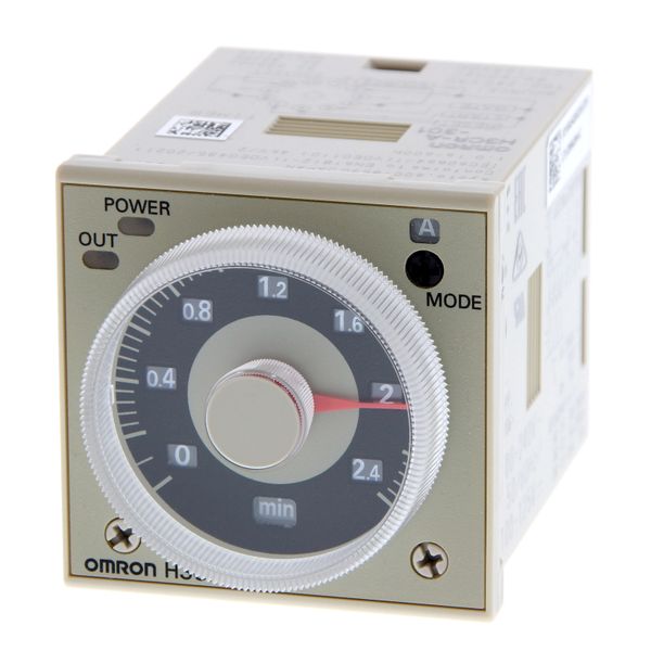 Timer, plug-in, 8-pin, 1/16DIN (48 x 48mm), on/flicker-on/flicker-off/ image 2