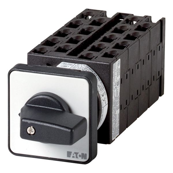 Step switches, T0, 20 A, flush mounting, 9 contact unit(s), Contacts: 18, 45 °, maintained, Without 0 (Off) position, 1-6, Design number 15153 image 2