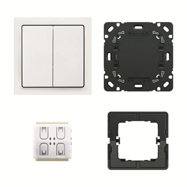 6716 UJ-84-500 CoverPlates (partly incl. Insert) Remote control White image 2