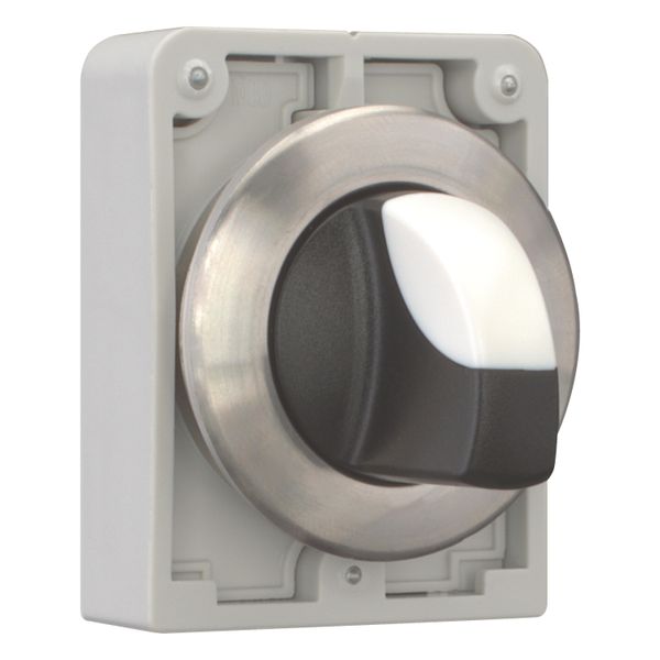 Changeover switch, RMQ-Titan, with thumb-grip, momentary, 3 positions, Front ring stainless steel image 12