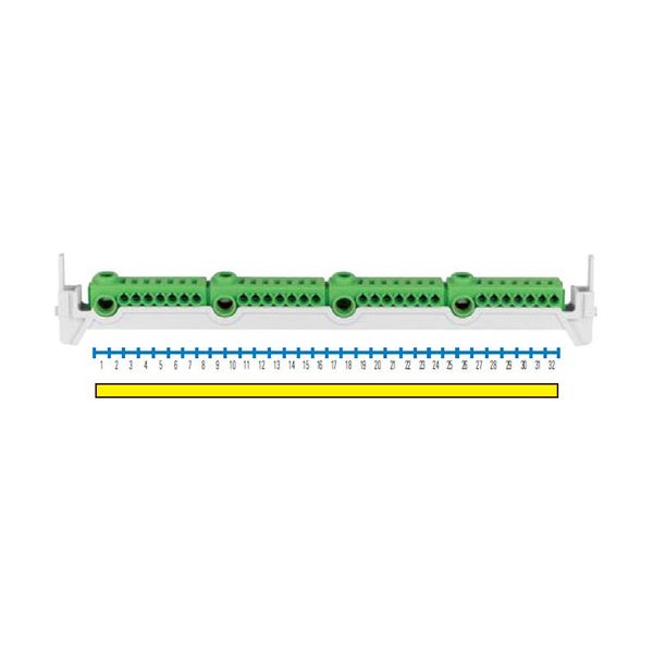 PE plug-in terminal 4xPE (each 1x25, 7x4mmý) image 2