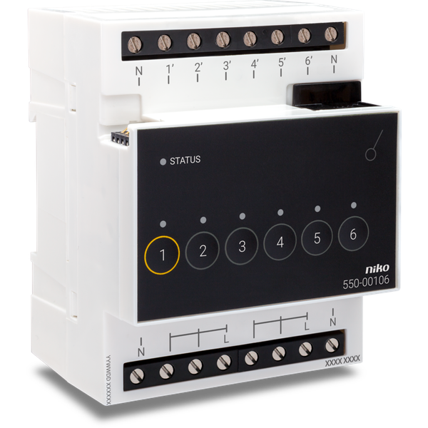 Switching module for Niko Home Control for six different circuits image 2