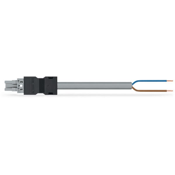 pre-assembled connecting cable Eca Plug/open-ended dark gray image 2