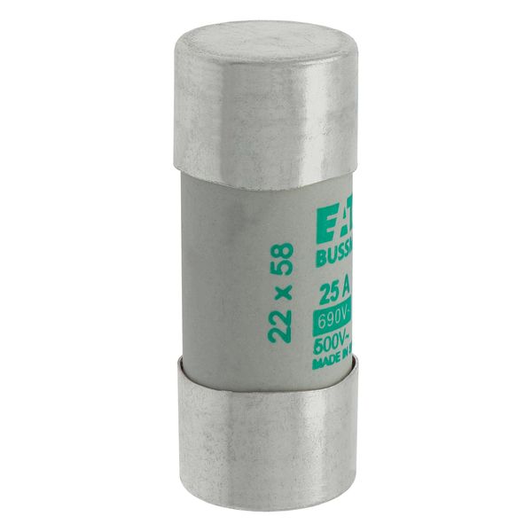 Fuse-link, LV, 25 A, AC 690 V, 22 x 58 mm, aM, IEC image 21