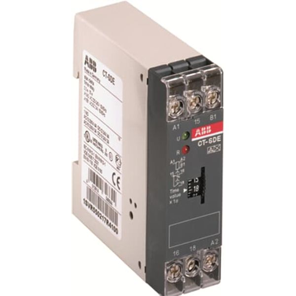 CT-SDE Time relay, star-delta 100ms 1n/o,1n/c, 0.3-30s, 24VAC/DC, 220-240VAC image 1