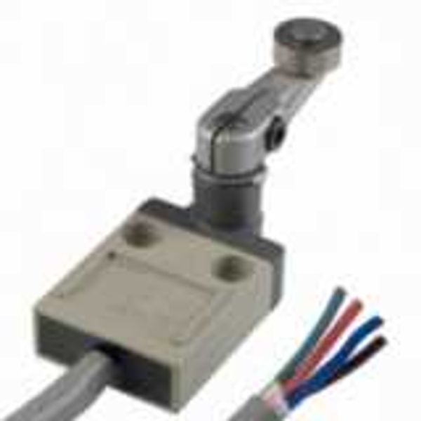 Compact enclosed limit switch, roller lever, 5 A 250 VAC, 4 A 30 VDC, image 1